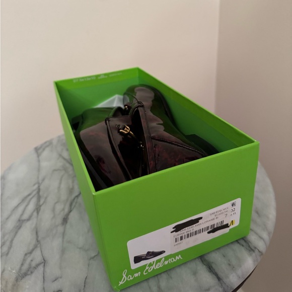 Sam Edelman Loraine Bit Loafers Women’s Size 7 NIB Coffee Multi Patent Leather - Picture 7 of 8